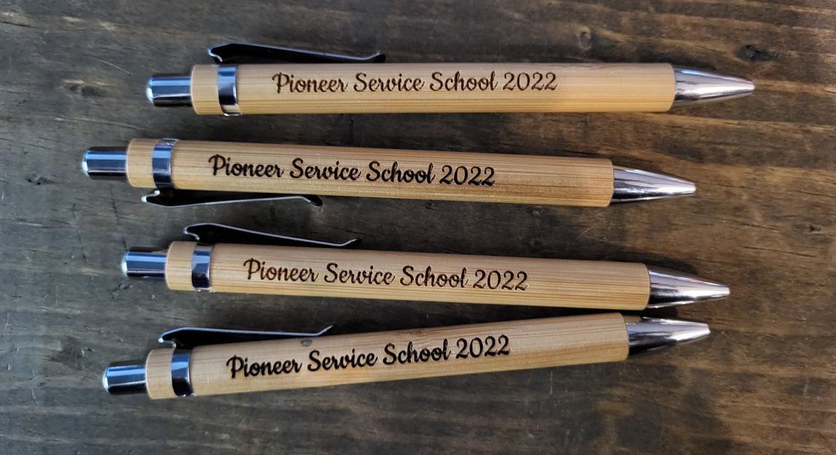 Engraved Pen Set - Personalized Bamboo Wood Pens
