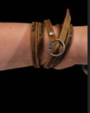 Leather wrap bracelets