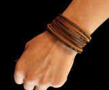 Leather wrap bracelets