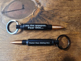 Bullet bottle opener keychain