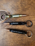 Bullet bottle opener keychain