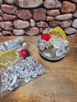 Ice, lemon, cherry decor diy