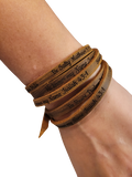 Leather wrap bracelets