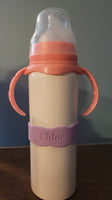 Silicone bottle wrap- sippy band