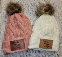 Beanie hats with pom pom