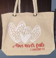 Canvas Beach Tote Bag