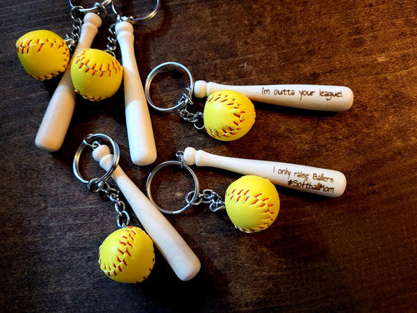 Baseball/Softball Bat keychains