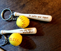 Baseball/Softball Bat keychains