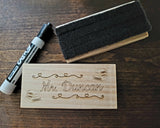 Blank Wood Whiteboard/Chalkboard Erasers