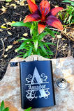 Black Matte Flask 8 oz