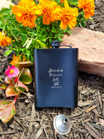 Black Matte Flask 8 oz