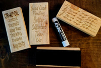 Blank Wood Whiteboard/Chalkboard Erasers