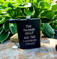 Black Matte Flask 8 oz