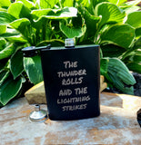 Black Matte Flask 8 oz