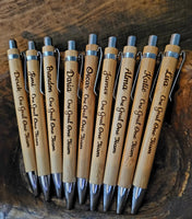 Bamboo Pens Laser Engraved Inspirational Phrase Thank You - Temu