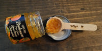 Honey combs, Wood Dipping Spoons, Honey, and Marmalade