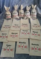 Burlap treat bags-lot of 12 bags/ or personalized individuals